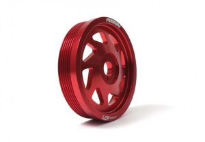 Subaru FXT Crank Pulley - Perrin Performance - Lightened - Red - `14-`18 Subaru FXT Crank Pulley - Perrin Performance - Lightened - Red - `14-`18